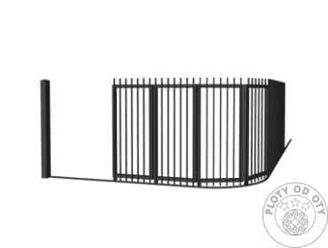 Kovová brána segmentová TAHOKOV 3D do výšky 2,0m