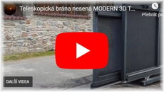 Teleskopická brána MODERN