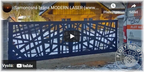 Moderní samonosná brána LASER