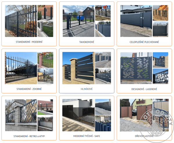 Nofá fotogalerie plotů a bran