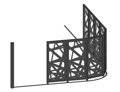 Kovová brána segmentová TAHOKOV 3D do výšky 2,0m