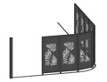 Kovová brána segmentová TAHOKOV 3D do výšky 2,0m
