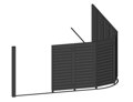 Kovová brána segmentová TAHOKOV 3D do výšky 2,0m