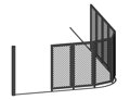 Kovová brána segmentová TAHOKOV 3D do výšky 2,0m