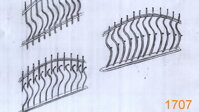 1707 - Design kovového plotového dílce plot, ploty