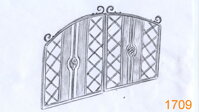 1709 - Design dvoukřídlé brány brána, vrata