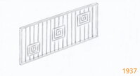 1937 - Kovový plot RETRO plot, ploty, kovový plot, kovové ploty, kovaný plot