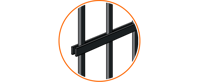 Kovový plot konstrukčního typu Premium