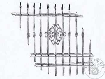Zdobení kovových plotů, vstupních branek a vjezdových bran
