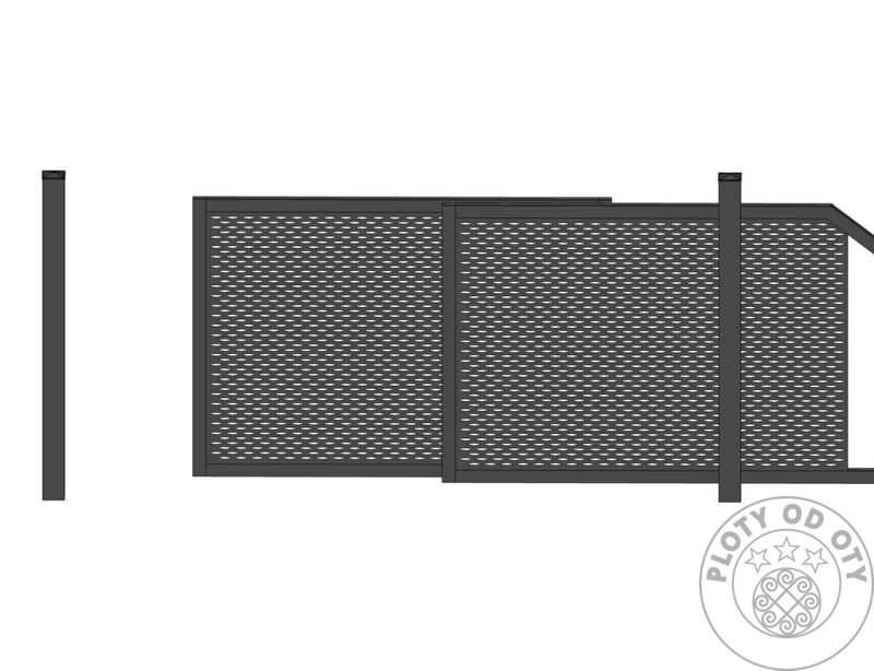 Kovová brána teleskopická nesená TAHOKOV 3D do výšky 1,5m Kovová brána teleskopická nesená TAHOKOV 3D do výšky 1,5m