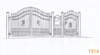 brána, kovová brána, vjezdová brána, branka, kovová branka, vstupní branka