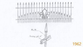 1962 - Kovový plot PREMIUM+ plot, ploty, kovový plot, kovové ploty, kovaný plot